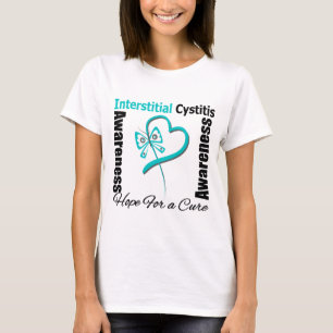 Camiseta Coração da borboleta - cistite intersticial