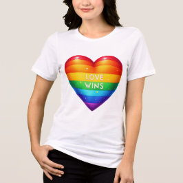 Camiseta CORAÇÃO DA CAIXA DE CHUVA orgulho gay LOVE