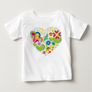 Camiseta Coração da flor