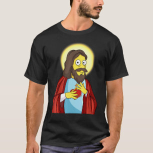 Camiseta Coração da Igreja Católica Cristo de Jesus