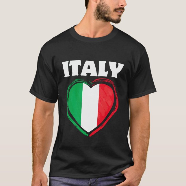 Camiseta Coração da Itália (Frente)