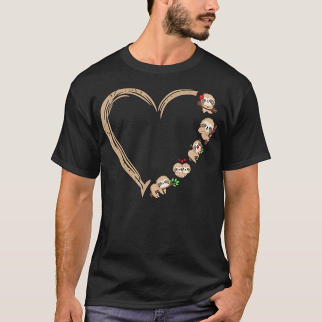 Camiseta Coração da Lama Preguiçosa e Preguiçosa  (Frente)