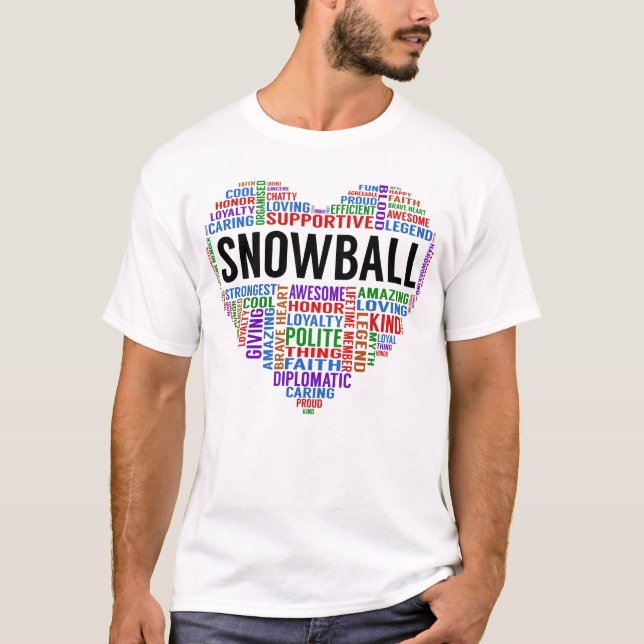 Camiseta Coração da Legenda SNOWBALL (Frente)
