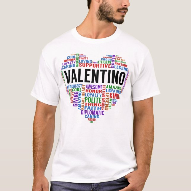 Camiseta Coração da Legenda VALENTINO (Frente)