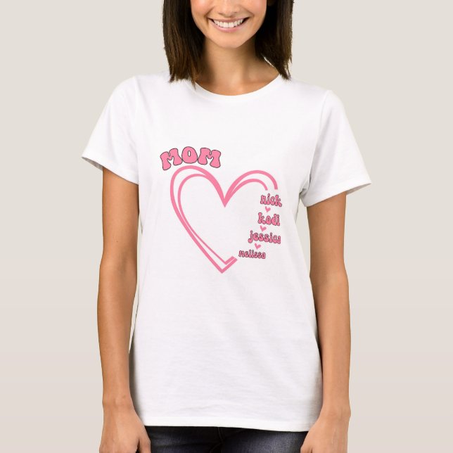 Camiseta Coração da mãe (Frente)