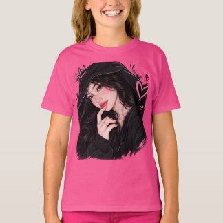 Camiseta Coração da Meia-Noite – Garota de Anime