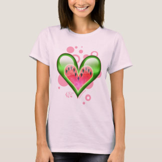 Camiseta Coração da melancia