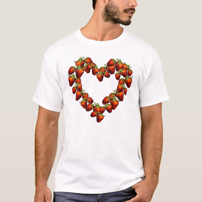 Camiseta Coração da morango (Frente)