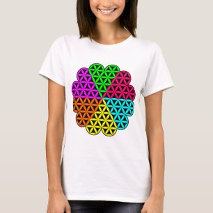Camiseta Coração da Vida X 6 - Flor do Coração - Vetor