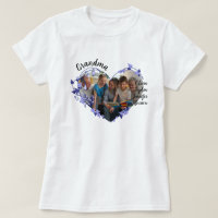 Coração da vovó com nomes e fotos de Netos