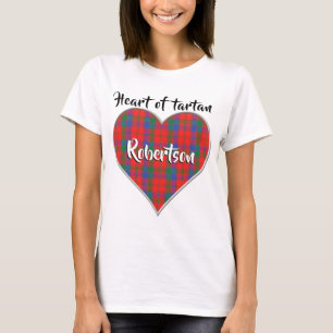 Camiseta Coração da Xadrez de Tartan Clan Donnachaidh Rob