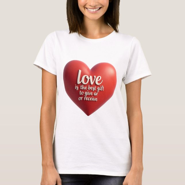 Camiseta coração de amor (Frente)