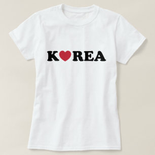 Camiseta Coração de Amor da Coreia
