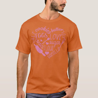 Camiseta Coração de Amor de Assar Fofo