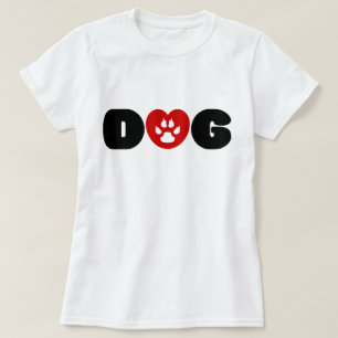 Camiseta Coração de Amor de Cão