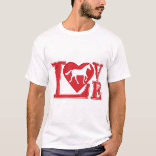 Camiseta Coração de Amor de Cavalo