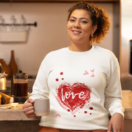Camiseta Coração de Amor em Vermelho Dia dos Namorados