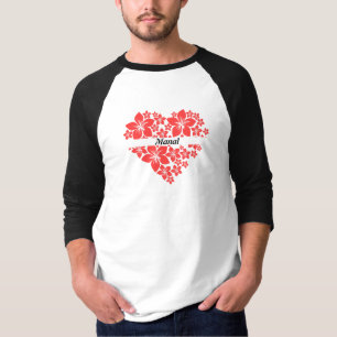 Camiseta Coração de Amor Floral