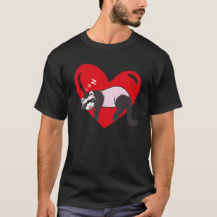 Camiseta Coração de Amor Gráfico Dia dos Namorados Furões M