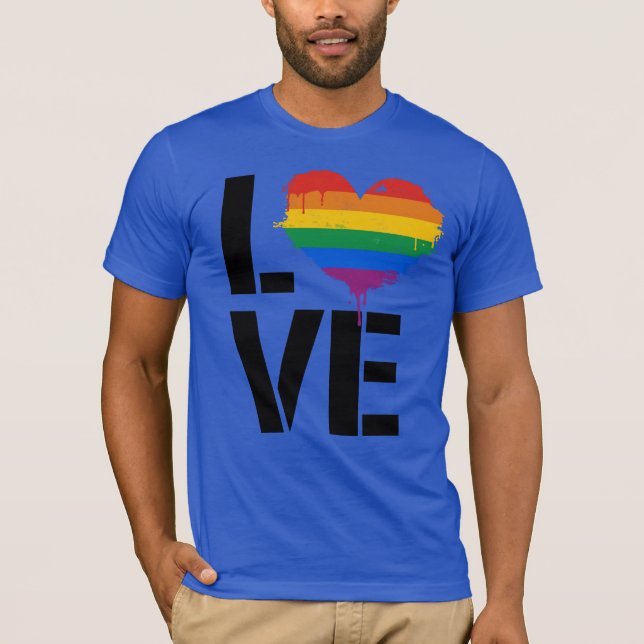 CAMISETA CORAÇÃO DE AMOR LGBTQ (Frente)