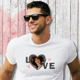 Camiseta Coração de Amor Personalizado Moderno