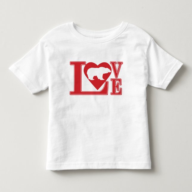 Camiseta Coração de Amor Urso (Frente)