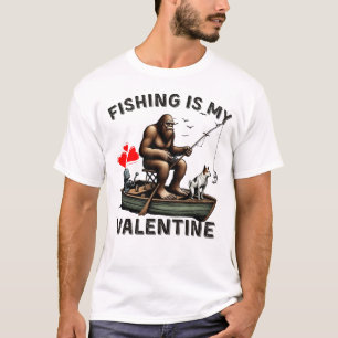 Camiseta Coração de Angler: Dia do Namorados
