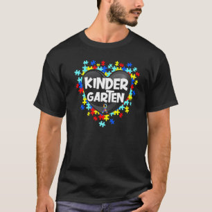 Camiseta Coração de Apoio ao Jardim de Infância Conscientiz