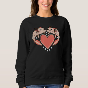Camiseta Coração de Axolote Salamandra Mexicana Animal Fofo