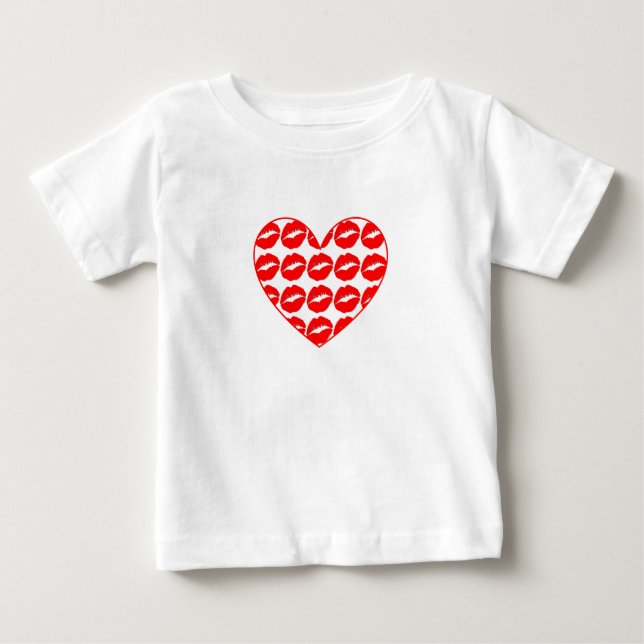 Camiseta Coração de beijos (Frente)