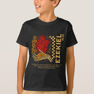 Camiseta Coração de carne Versículo da Bíblia Ezequiel 36-2