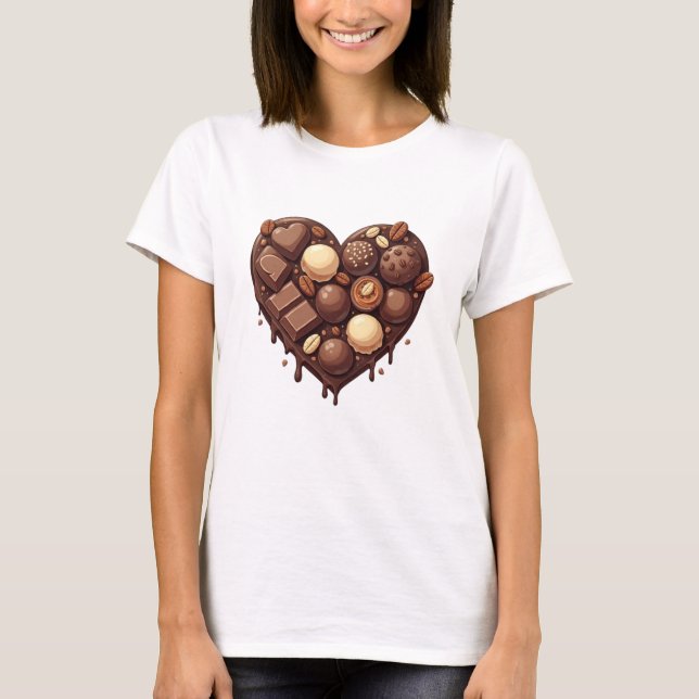 Camiseta Coração de Chocolate (Frente)