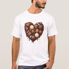 Camiseta Coração de Chocolate