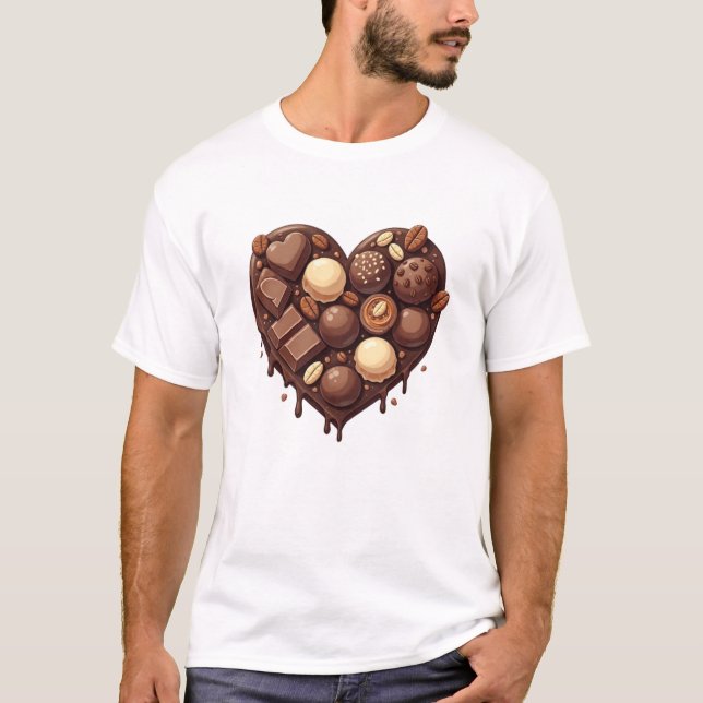 Camiseta Coração de Chocolate (Frente)