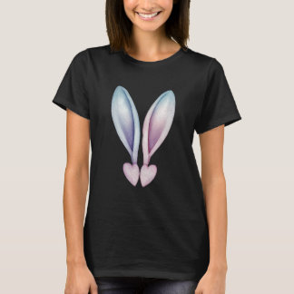 Camiseta Coração de Coelhinho Estética Doce