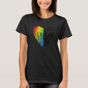 Camiseta Coração de Conscientização do Autismo