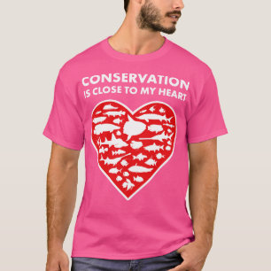 Camiseta Coração de Conservação de Peixes