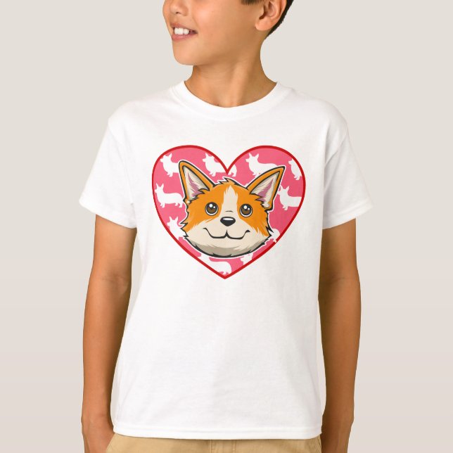 Camiseta Coração de Corgi (Frente)