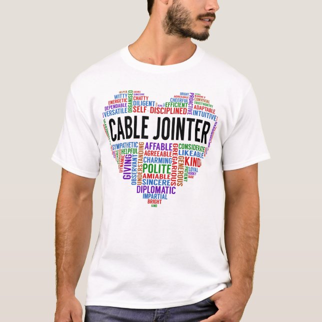 Camiseta Coração de Correspondência de Cabo (Frente)