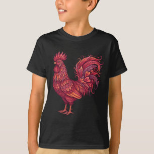 Camiseta Coração de Dia dos Namorados de Frango Para Agricu