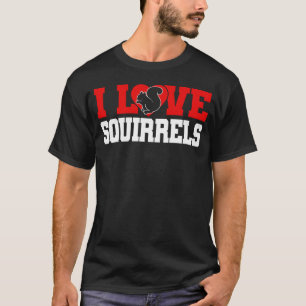 Camiseta Coração de Esquilo Bonito I Esquilos do Coração