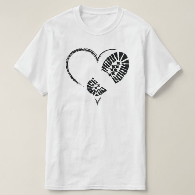 Camiseta coração de estômago (Frente do Design)