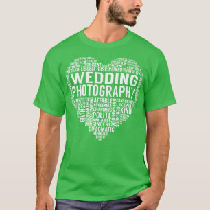 Camiseta Coração de Fotografia de Casamento