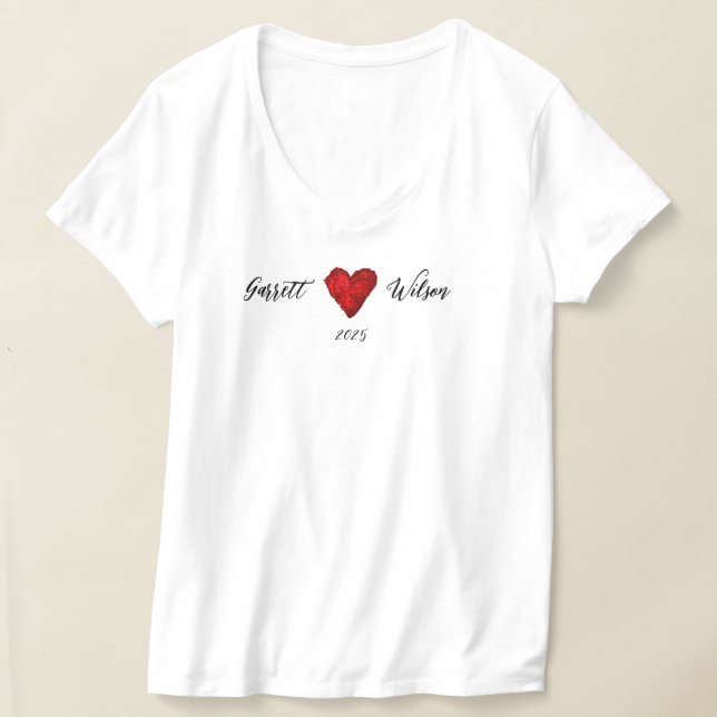 Camiseta Coração de Garrett Wilson Feminino (Postura )