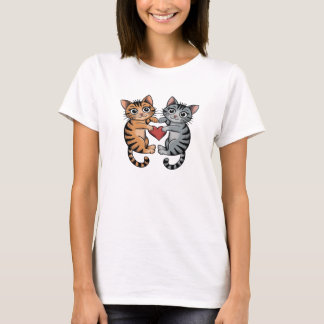 Camiseta Coração de Gatos