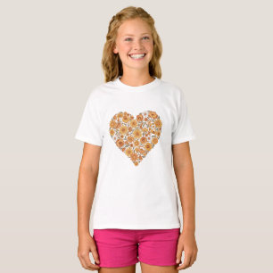Camiseta Coração de Girassol