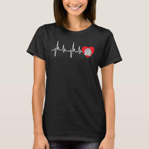 Camiseta Coração De Goldendoodle Bate Pela Minha Porta