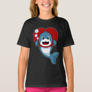 Camiseta Coração de Golfinho