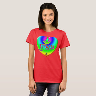 Camiseta Coração de Intencionalidade Arco-íris de