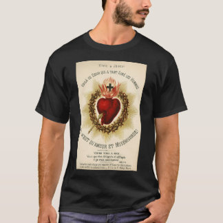 Camiseta Coração De Jesus Mais Sagrado - Francês